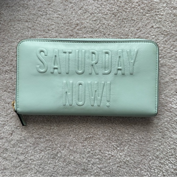 Vintage Kate Spade Saturday Mint Green Wallet - Picture 1 of 11